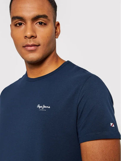 PEPE JEANS LONDON JACK SLIM FIT TEE SHIRT | NAVY BLUE