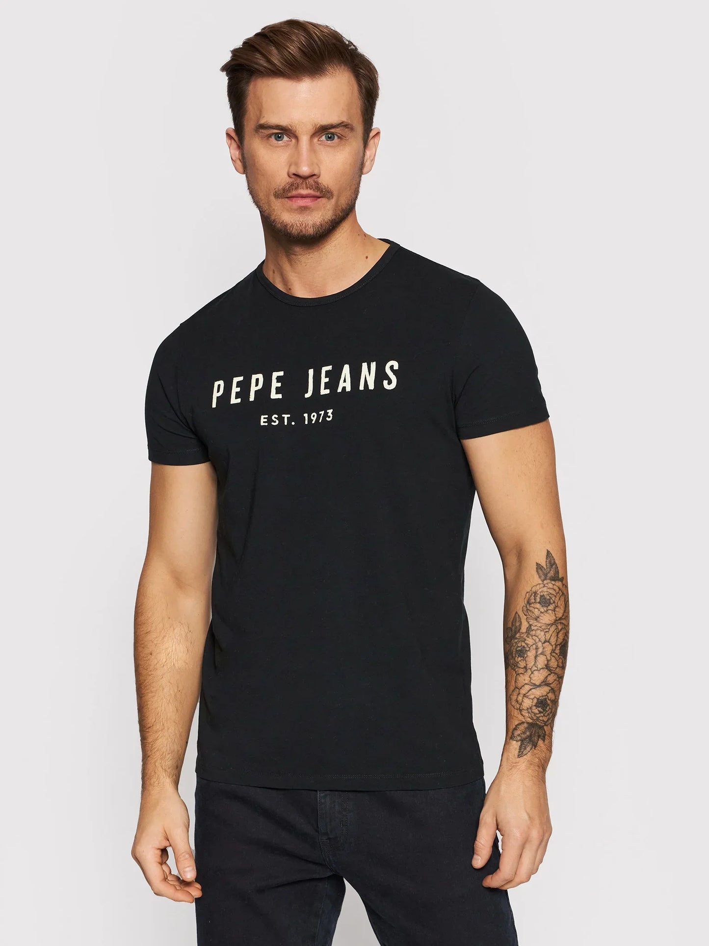 PEPE JEANS LONDON-POL RO SLIM FIT-T-SHIRT | BLACK