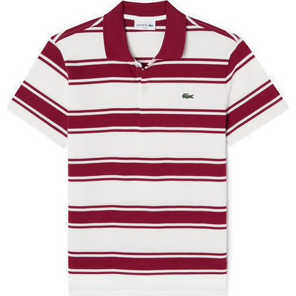 LACOSTE MEN SLIM FIT CLASSIC STRIPED POLO SHIRT | WHITE