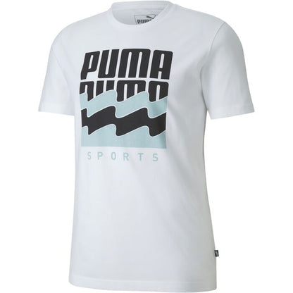 PUMA LOGO MEN REGULAR FIT T-SHIRT | WHITE