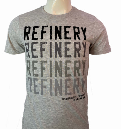 REFINERY PRINTED MEN'S T-SHIRT | GRAY