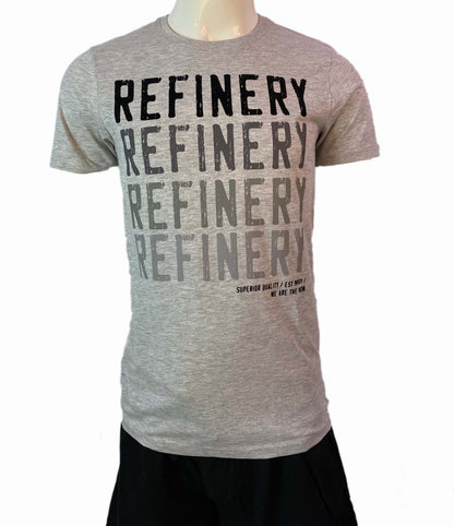 REFINERY PRINTED MEN'S T-SHIRT | GRAY