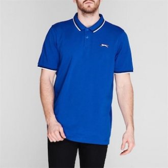 SLAZENGER.- Men's Polo Tipped Shirt | ROYAL BLUE