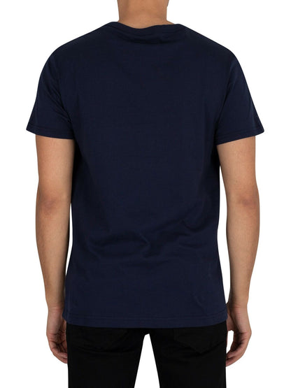 G-STAR RAW T-SHIRT SLIM FIT ROUND NECK-D BLUE