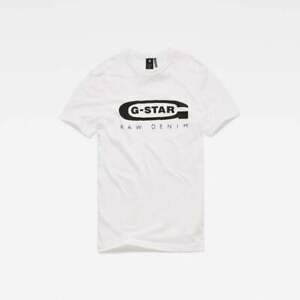 G-STAR RAW T-SHIRT SLIM FIT ROUND NECK-WHITE