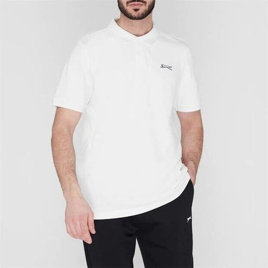 SLAZENGER PLAIN POLO MEN'S | WHITE