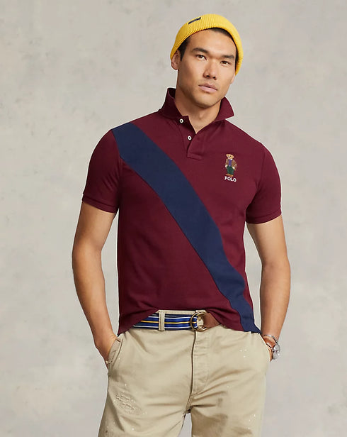 RALPH LAUREN – CUSTOM FIT POLO BEAR POLO SHIRT | MAROON