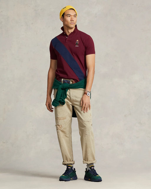 RALPH LAUREN – CUSTOM FIT POLO BEAR POLO SHIRT | MAROON