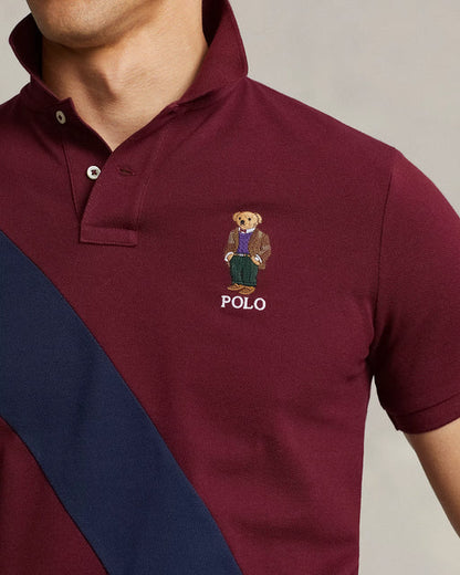 RALPH LAUREN – CUSTOM FIT POLO BEAR POLO SHIRT | MAROON