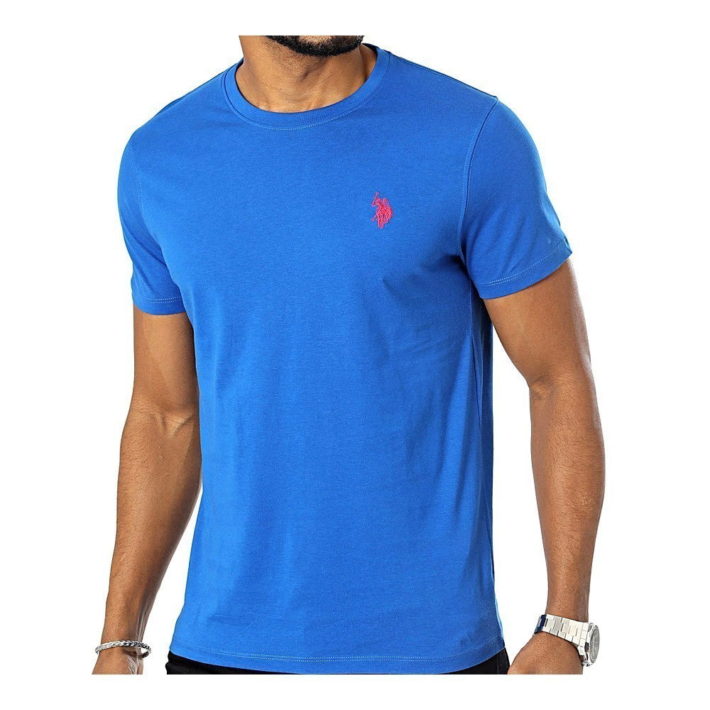 U.S. POLO ASSN. MULTI-STRIP RIBBED T-SHIRT | BLUE