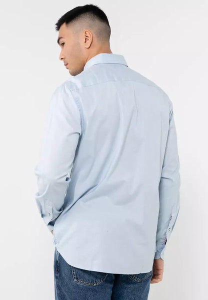 TOMMY HILFIGER - CORE FLEX REGULAR FIT POPLIN SHIRT | SKY BLUE