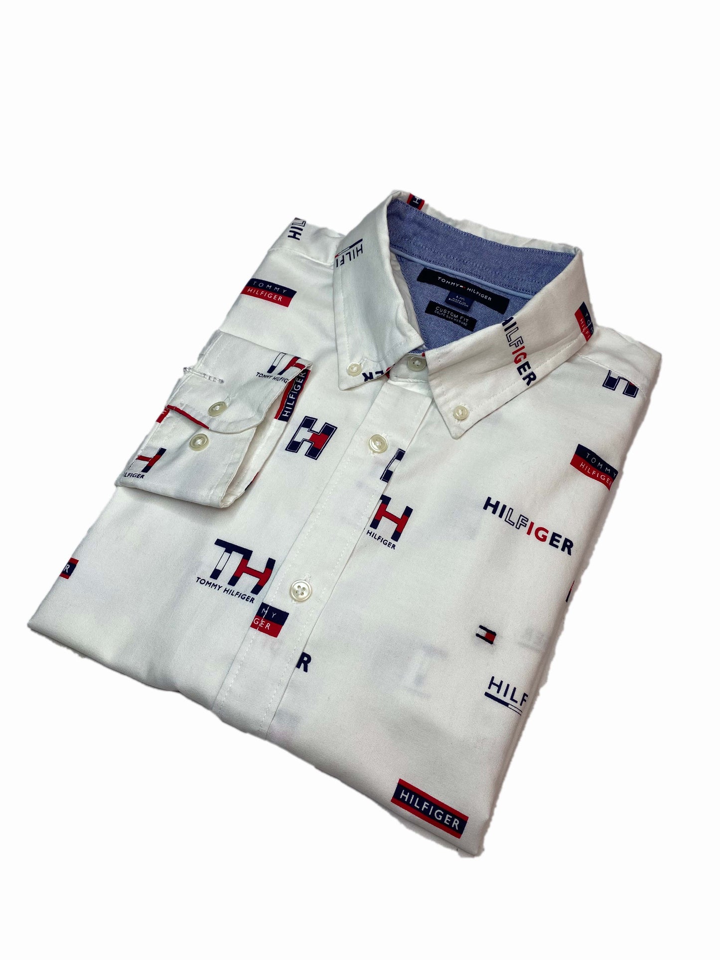 TOMMY HILFIGER MEN'S PRINTED SLIM FIT | WHITE