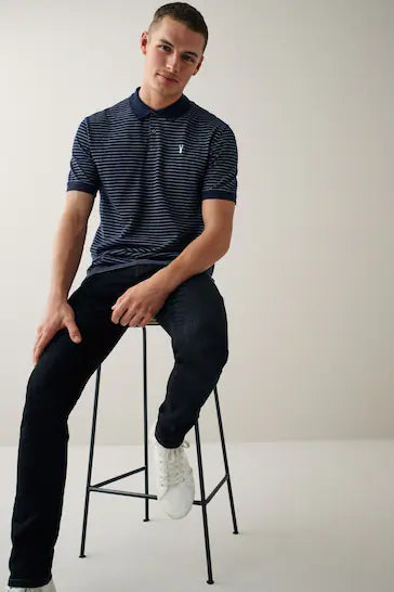 NEXT.- PIQUE POLO SHIRT-MEN | NAVY BLUE