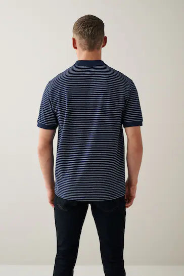 NEXT.- PIQUE POLO SHIRT-MEN | NAVY BLUE