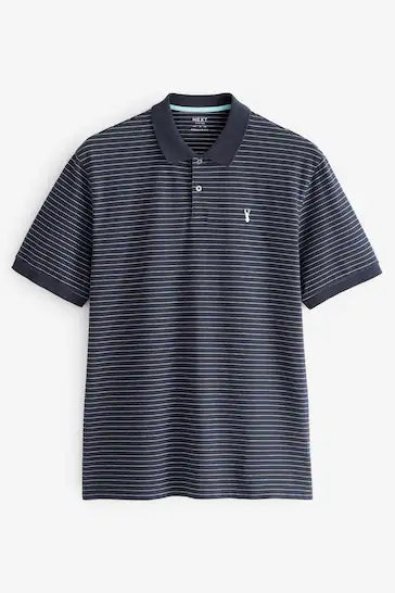 NEXT.- PIQUE POLO SHIRT-MEN | NAVY BLUE