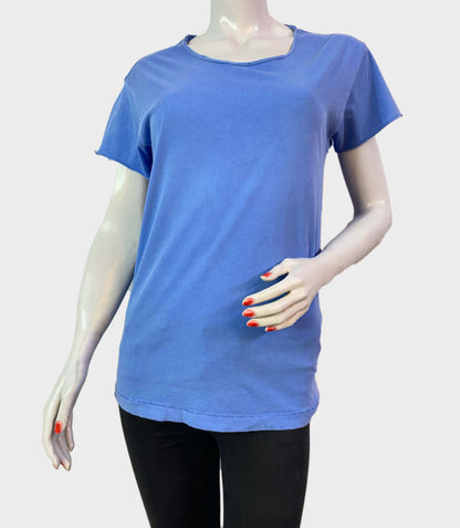 ZARA PLAIN WOMEN'S T-SHIRT | BLUE