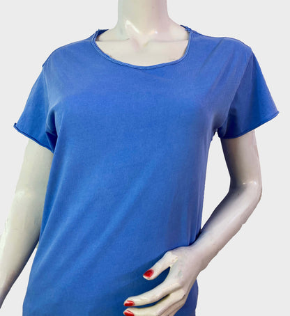 ZARA PLAIN WOMEN'S T-SHIRT | BLUE