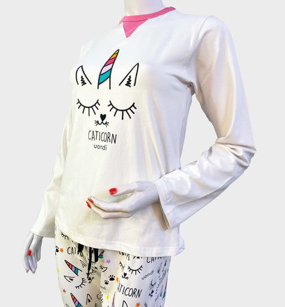 Uondi Caticorn Magic Pajama Set - Dreamy Comfort for Her